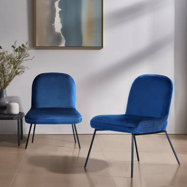 Blue velvet chair online kmart